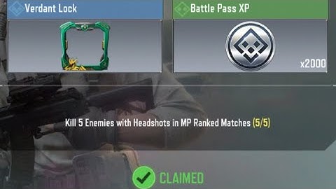 Call Of Duty Mobile Kill 5 Enemies with Headshots in MP Ranked Matches Task Complete