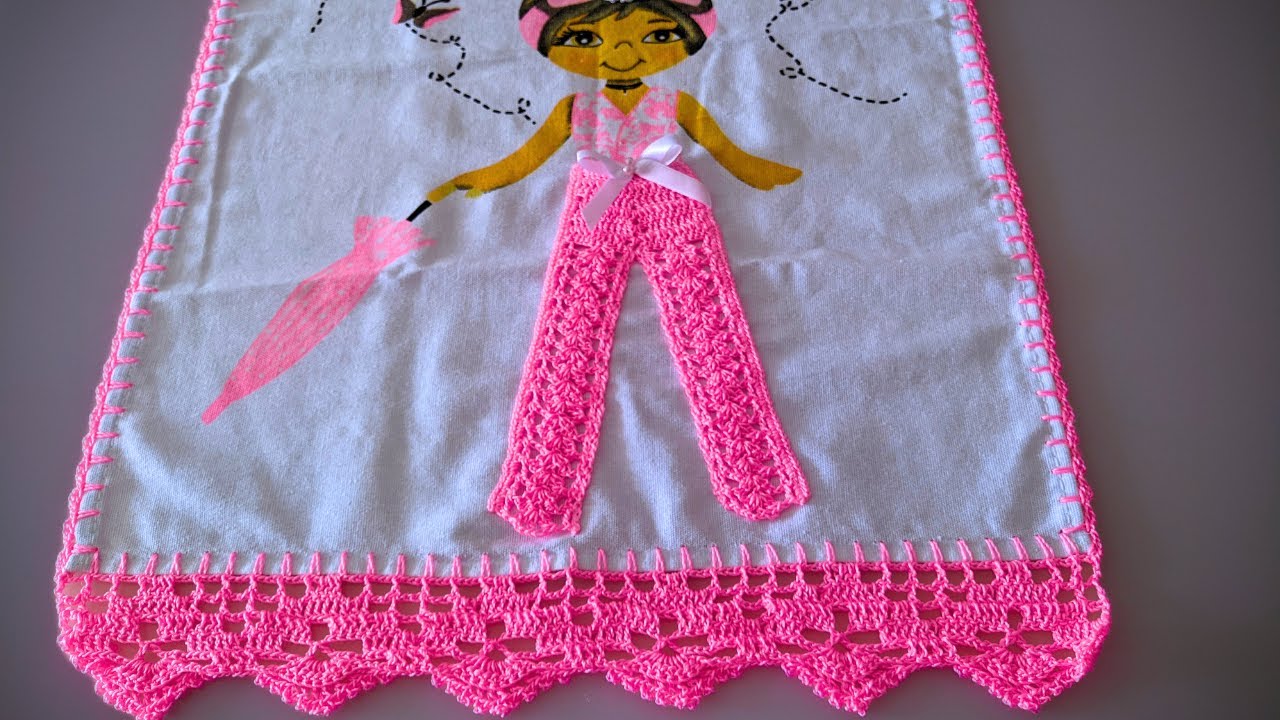 Passo a passo: Calça de Crochê para Pano de Prato