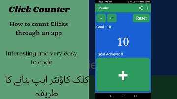 Click Counter App| How to count Clicks using android studio?