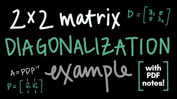 2x2 Example of Diagonalizing a Matrix