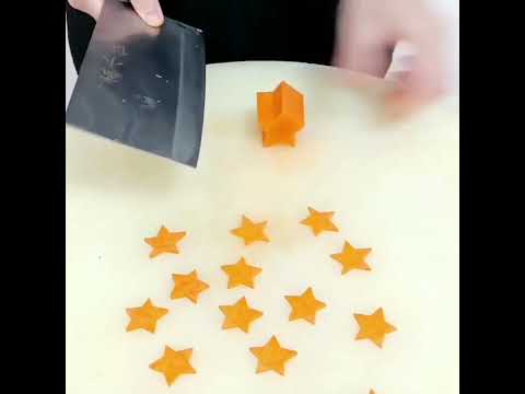 Easy carrot stars.