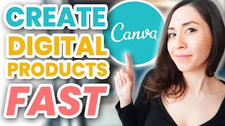 How to Create Digital Products to Sell Online | Printable Planner Canva Tutorial