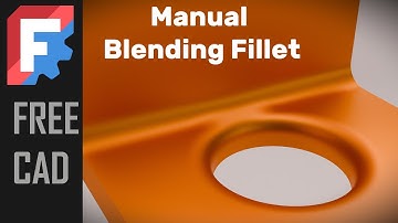 FreeCAD 1.0 Using Surface To Create Blending Fillet.