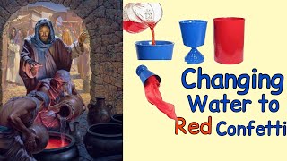 Magic Revealed!! Changing Water to Red Confetti #magic #viral #tricks