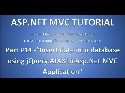 Video: Come si possono inserire dati in DataBase in ASP NET MVC?