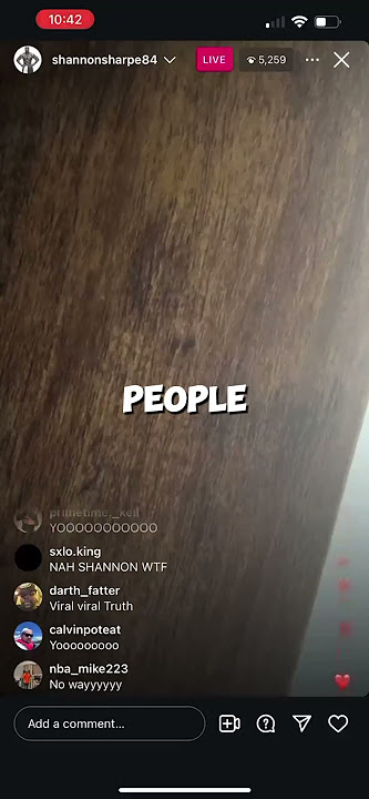 shannon sharpe viral ig live