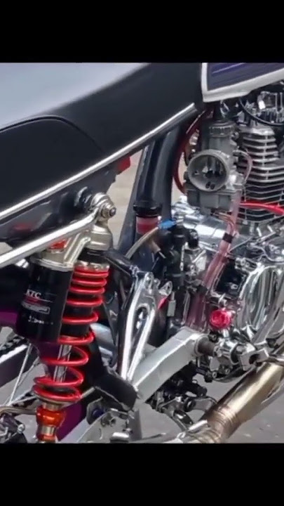 Cinematic motor CB modifikasi warna putih 2023#story wa #cbindonesia #cbmodifikasi