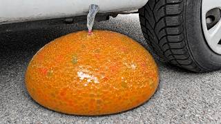 ORBEEZ COCA COLA BALLOON VS CAR, Coca Cola Zero, PowerAde, Fanta, Sprite, Fruko and Mentos Diff Unde