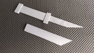 Как сделать Кинжал из бумаги//Нож с ножнами из бумаги//Оригами