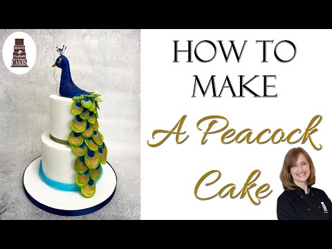 How to make a Peacock cake - cake decorating tutorial