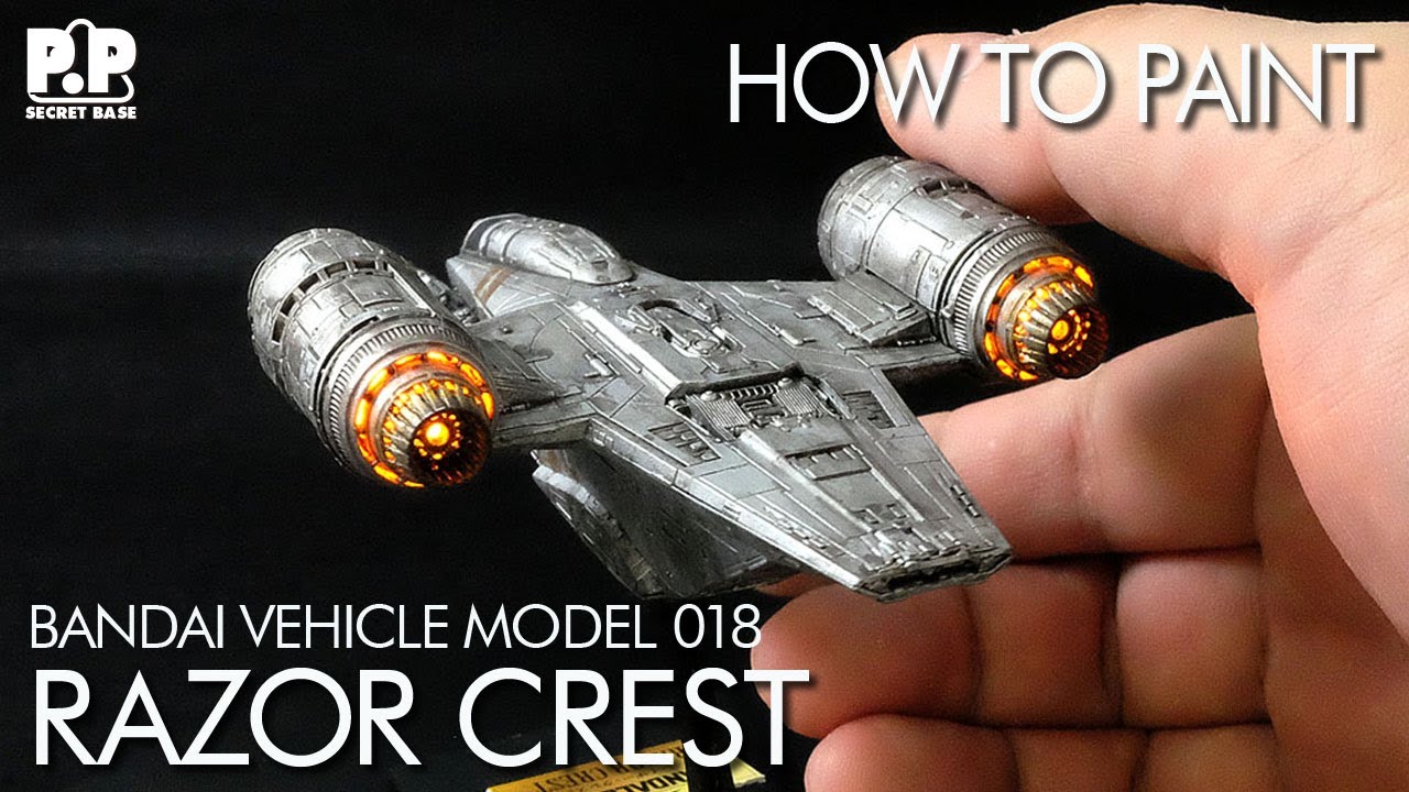 How to make a Mandalorian Razor Crest《Vehicle Model》with LED lights! : Star  Wars plastic model kit