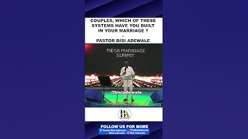 COUPLES, WHICH OF THESE SYSTEMS HAVE YOU BUILT IN YOUR MARRIAGE