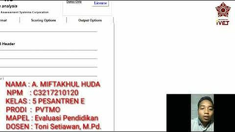 Tutorial analisis butir soal dengan iteman 4.3 dengan mudah