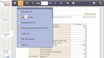 Exporting Report to PDF on Mobile Device (iPad 2) - Stimulsoft Reports - [Shot on version 2012.1]