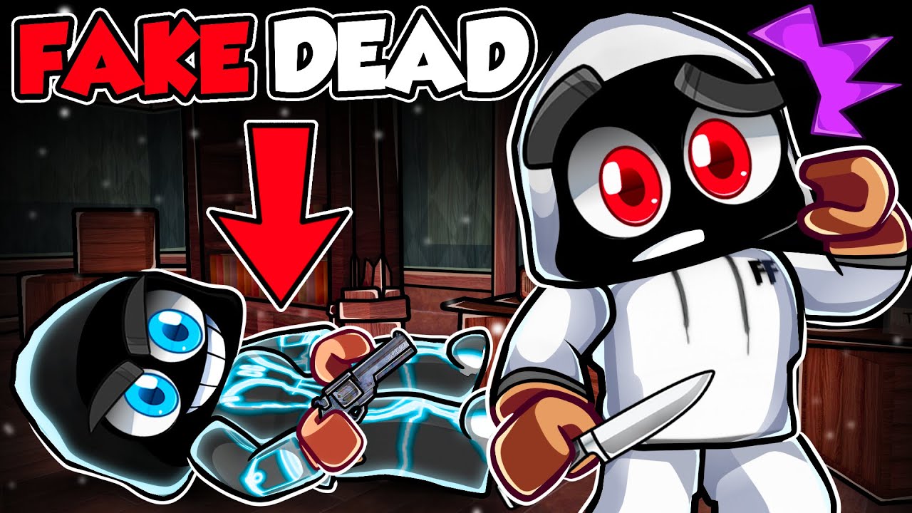 PRETENDING To Be DEAD In Roblox Murder Mystery 2! - YouTube