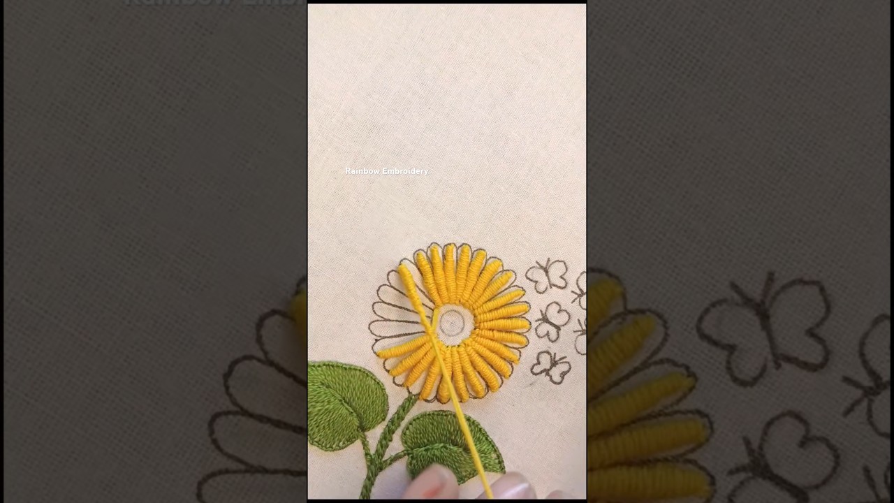 Amazing Hand Embroidery Work for Pillow/Cushion Cover