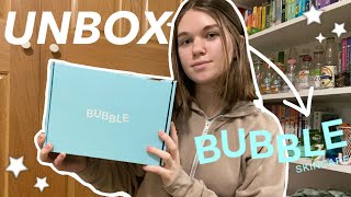 Bubble skincare unboxing!