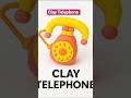 "DIY Clay Retro Telephone | Cute Miniature Clay Craft Idea" #shorts @virals #ytshorts