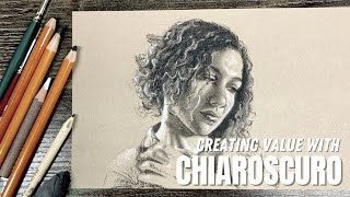 Creating a Charcoal Drawing on Toned Paper