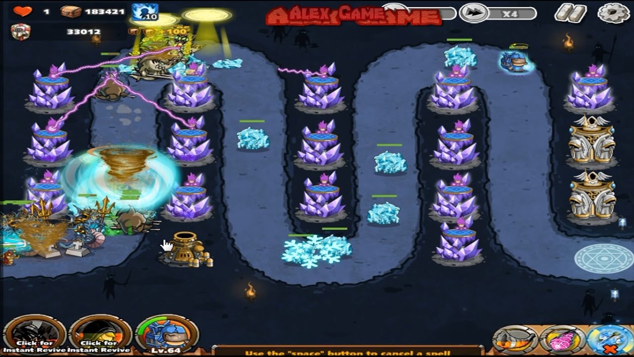 The King of Towers - Blitz Acres (Defeat Poseidon) 66-70 Final waves from Alex Game Style (Part 150)