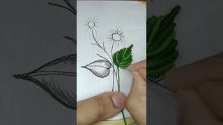 leaf stitching tutorial #leaf #stitch #embroidery