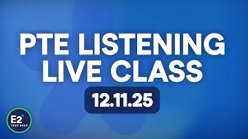 PTE Listening - FREE E2 PTE Live Class!