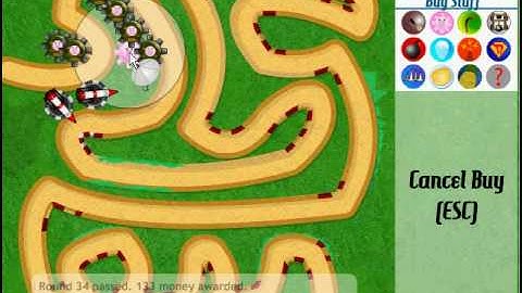 Bloons Tower Defense 3- Track 1 Hard (No leaks)