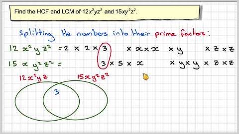 Finding the HCF and LCM of algebraic expressions