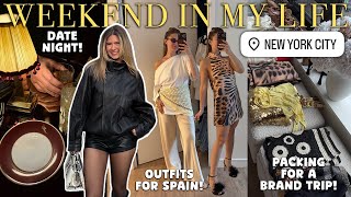weekend in my life in NY: plan outfits with me, date night, work outs