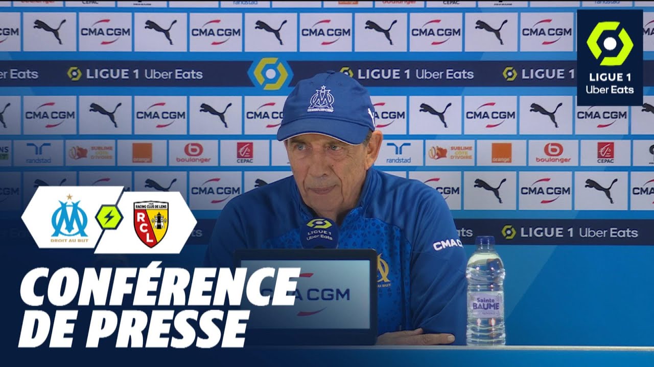 Confrence de presse OLYMPIQUE DE MARSEILLE   RC LENS 2 1  2023 2024