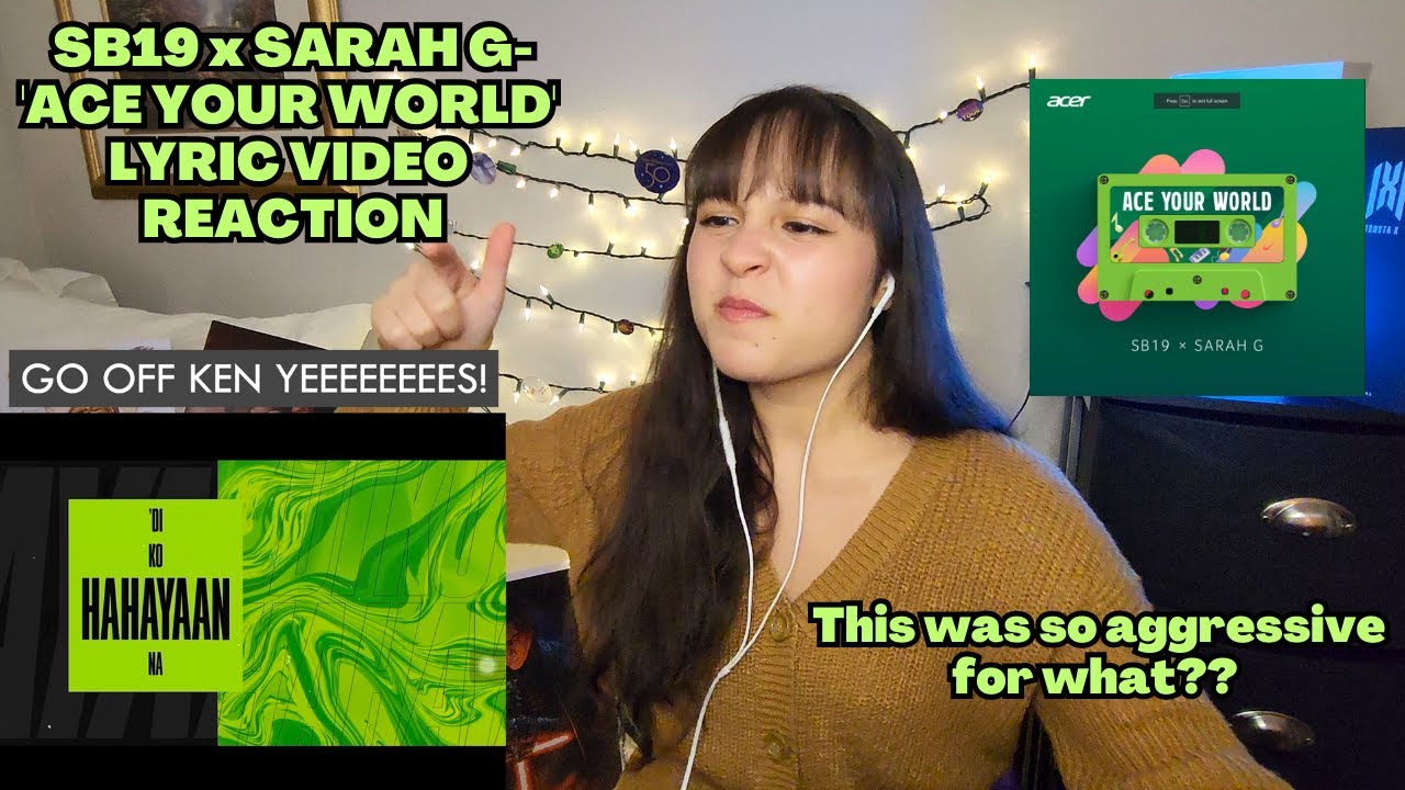 SB19 x SARAH G 'ACE YOUR WORLD' Lyric Video | REACTION