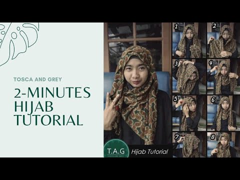 2 MINUTE TUTORIAL HIJAB: PATTERN SHAWL