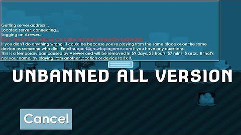 How To Unbanned For ANDROID ?| GROWTOPIA