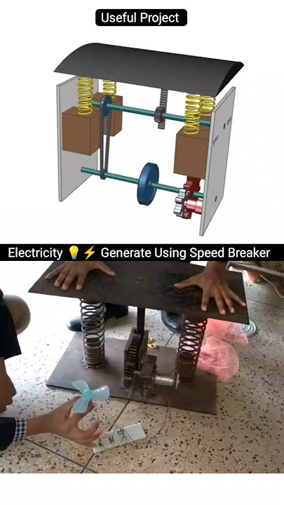 Road Power : Generating Electricity from Speed Bumps #diyprojects  #renewableenergy