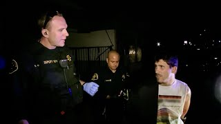 Cops Tv show Alameda county California. Jaywalking and drug arrest. (2014).