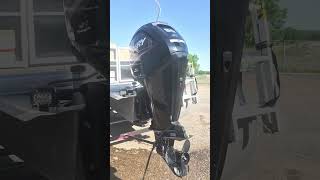 #Mercury #outboard 90hp Run up #spring 2026 #boatlife #fishing #pontoon #mercurymarine #suntracker
