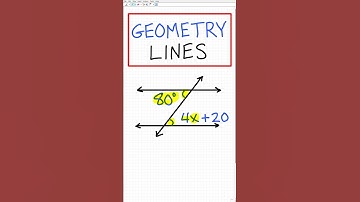 BASIC GEOMETRY: PARALLEL Lines – what is the value of x?