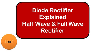 Diode Rectifier Explained | Half Wave  and Full Wave Rectifier