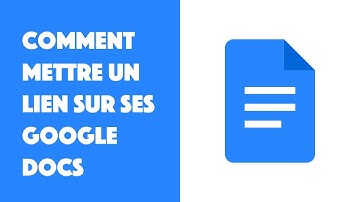 Comment mettre un lien sur ses Google Docs  ?