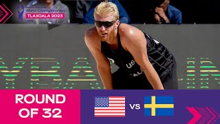 Evans/Budinger vs. Åhman/Hellvig - Round of 32 Highlights | Tlaxcala 2023 #mexbeachvolley