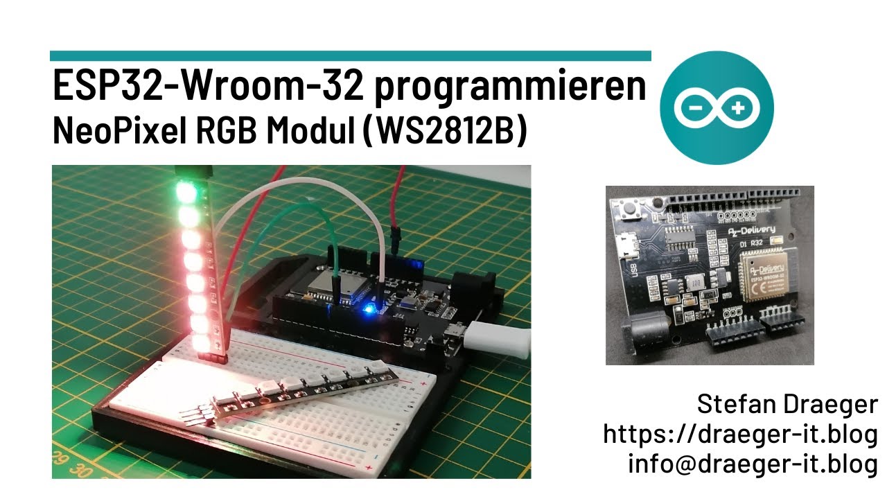 Anschluss & programmieren eines NeoPixel Moduls 