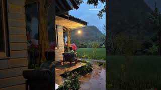 The house with a waterfall view on west java Indonesia #indonesia #nature