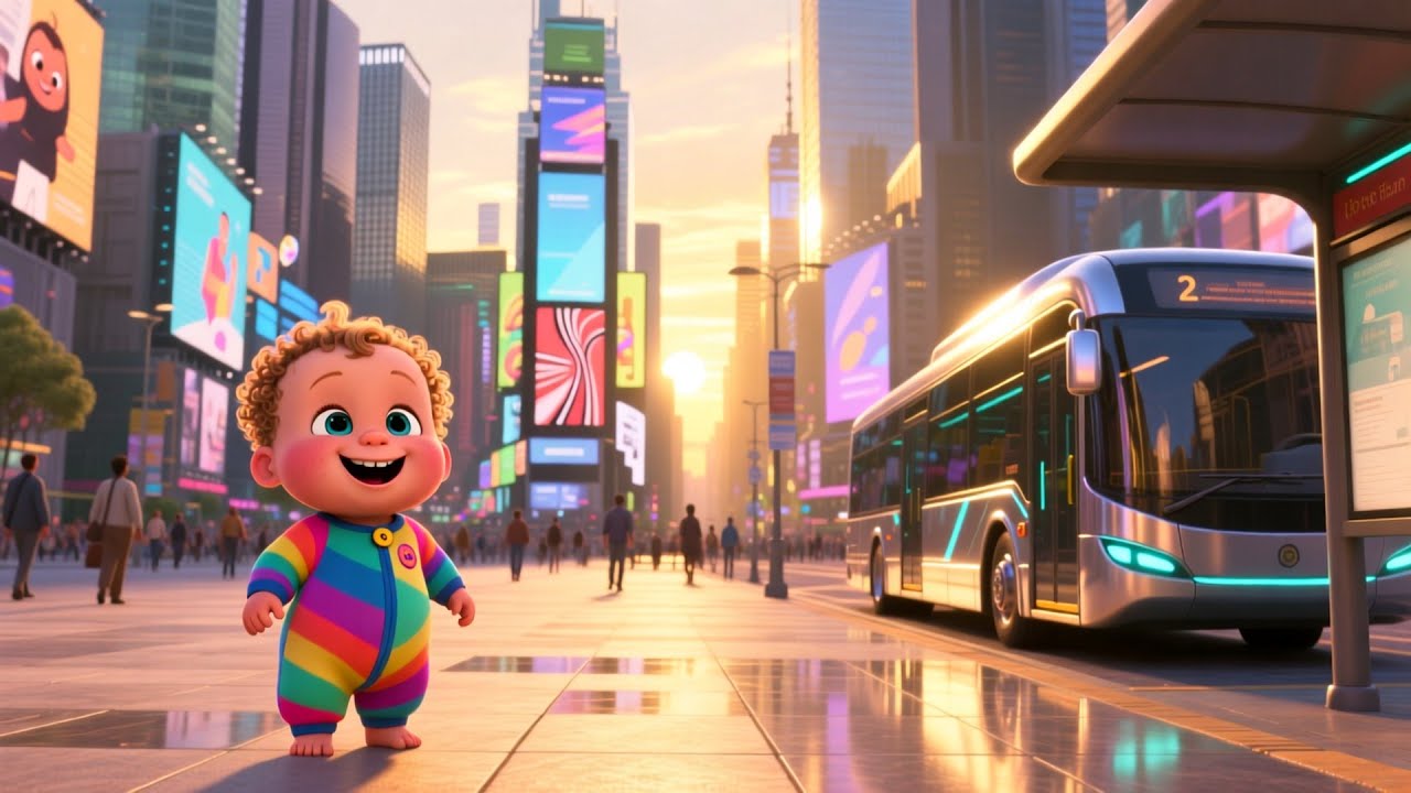 Big Bus on the Move 🚌💨🍼 | Kids Fantasy Song | Learn Gentle Travel and Bus Fun