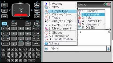 MA Parametric Graphing on Nspire