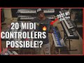 I Plugged 20 Midi Controllers To My 2021 M1 iPad Pro...Here's What Happened!