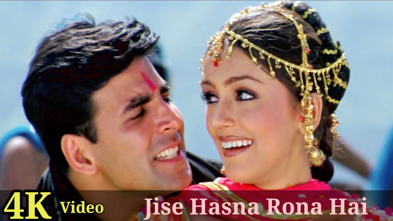 Jise Hasna Rona Hai 4K Video Song  Awara Paagal Deewana  Akshay Kumar Sunil Shetty HD