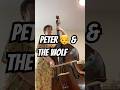 Prokofiev Peter and the Wolf 🎶 Peter Theme on Double Bass