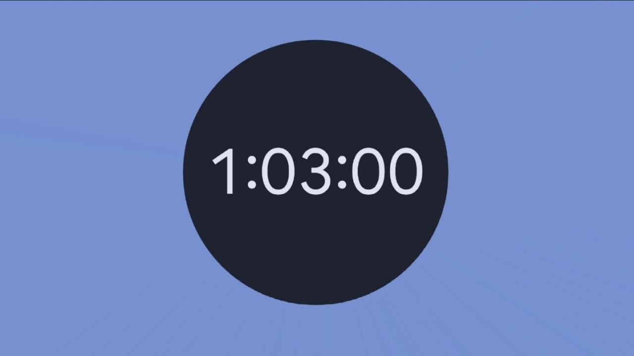 1 Hour 3 Minute 5 Second 1 Hour 3 Minute 5 Second