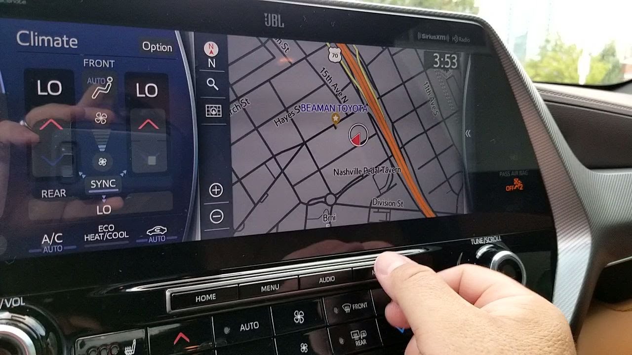 Changing Toyota navigation map color, theme, and orientation YouTube