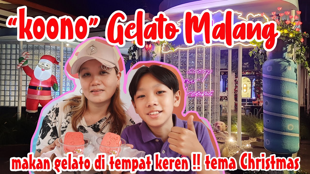 Koono ! Ice Cream Gelato di Malang ! Suasananya Asik, Dekorasinya keren